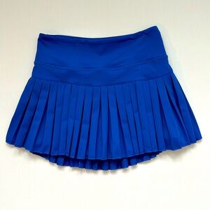GOLDHINGE pleated skirt - royal blue